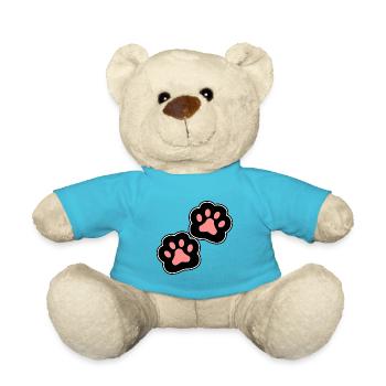 Pfoten Katze Hund - Teddy - Atollblau - Vorne