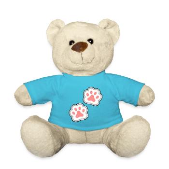 Pfoten Katze Hund - Teddy - Atollblau - Vorne