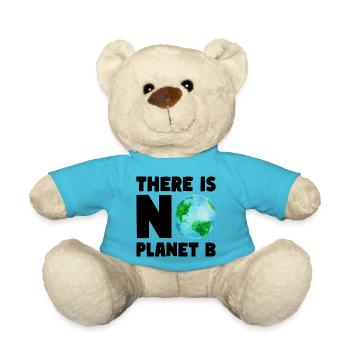 THERE IS NO PLANET B Umwelt Natur Klima - Teddy - Atollblau - Vorne
