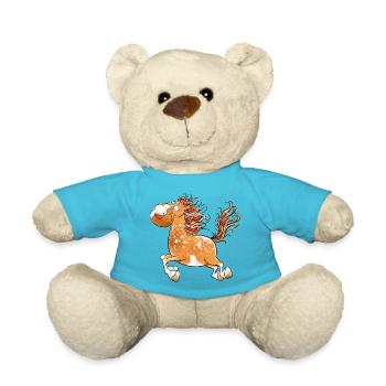 Flottes Pferd I Pferdemotiv Fun - Nounours - bleu outremer - Devant