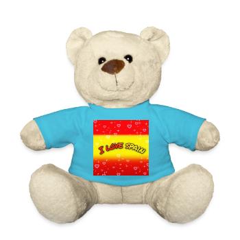 Ich liebe Spanien - Teddy - Atollblau - Vorne