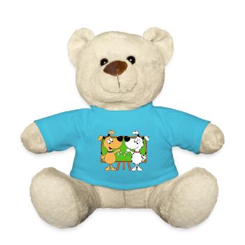 HUNDE - SCHULE - SCHÜLER - MATHE - RECHNEN - Teddy - Atollblau - Vorne
