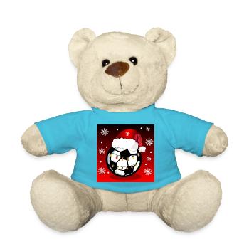 Cadeaux de football de Noël - Nounours - bleu outremer - Devant