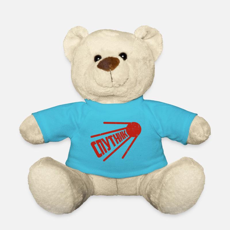 Sputnik Russischer Satellit Spruch Soviet Russland - Teddy - Atollblau