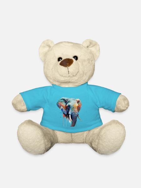 Sauvage et libre - éléphant - Nounours - bleu outremer