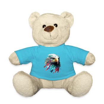 Adler in Farben: Ein künstlerisches Porträt - Teddy - Atollblau - Vorne