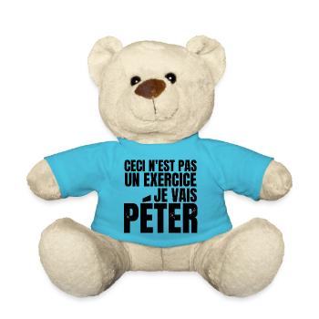 je vais péter - Nounours - bleu outremer - Devant