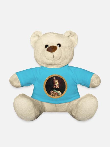 Hailé Sélassié HIM Jah Rastafari Rasta Racines royales - Nounours - bleu outremer