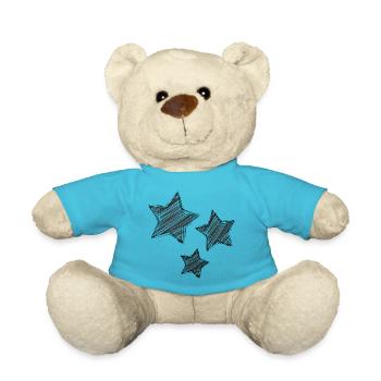 STAR. STARS. STAR. STARS. FEAST. ANNIVERSARY - Teddy Bear - atoll blue - Front