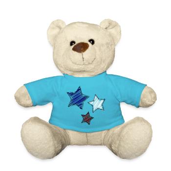 STAR. STARS. STAR. STARS. FEAST. ANNIVERSARY - Teddy Bear - atoll blue - Front