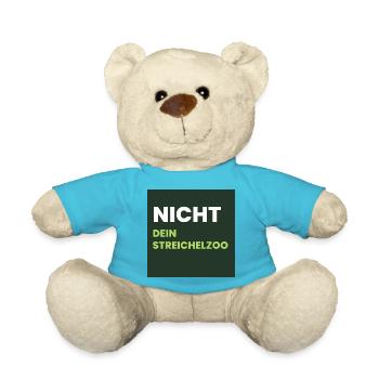 Nicht Dein Streichelzoo Print auf Panel PGSWHG - Teddy - Atollblau - Vorne