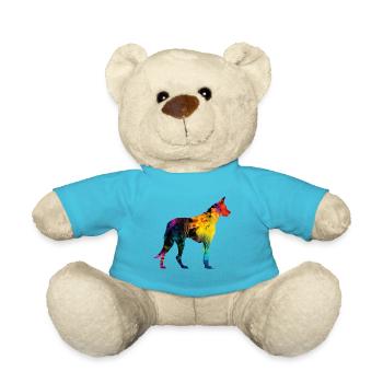 Schöner Hund - Bunter Hund - Teddy - Atollblau - Vorne