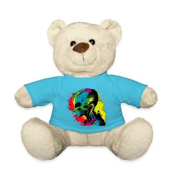 Cool Rétro Futuristic Alien - Arc-en-ciel - Nounours - bleu outremer - Devant