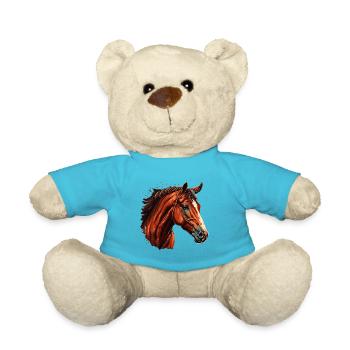 HORSE - Teddy Bear - atoll blue - Front