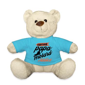 Certifié papa motard addict - Nounours - bleu outremer - Devant