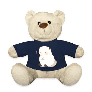 Cute Mongoose - Teddy Bear - french navy - Front