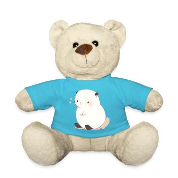 Cute Mongoose - Teddy Bear - atoll blue - Front