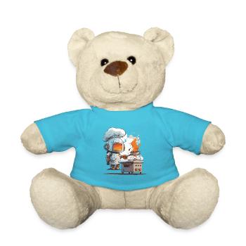 Cyber-cuisinier - Nounours - bleu outremer - Devant