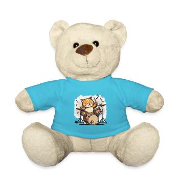 Rhythmische Katze - Teddy - Atollblau - Vorne