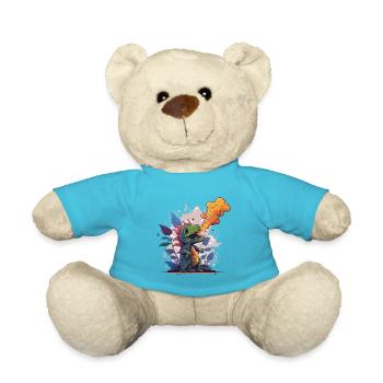 Fire Breather - Teddy Bear - atoll blue - Front