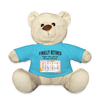 Rentner Zeitplan Tagesablauf - Teddy - Atollblau - Vorne