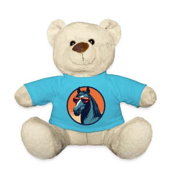 Pferd, Ross, Pferd, Streitross, Pony - Teddy - Atollblau - Vorne