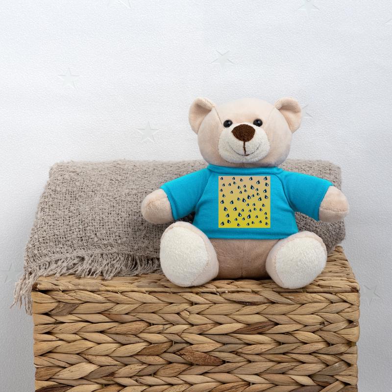 Motif de pastèque jaune LÉGUMES MANGEANT DES GRAINES Nounours