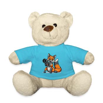 Fotogener Fuchs - Teddy - Atollblau - Vorne