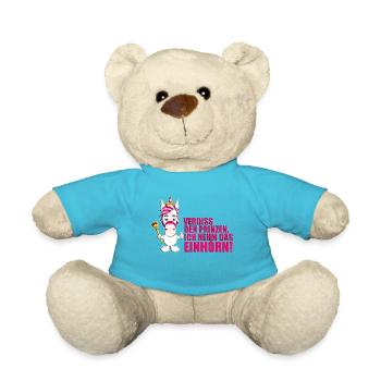 VERGISS DEN PRINZEN, ICH NEHM DAS EINHORN! - Teddy - Atollblau - Vorne