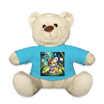 Mignon bébé tigre - Nounours - bleu outremer - Devant