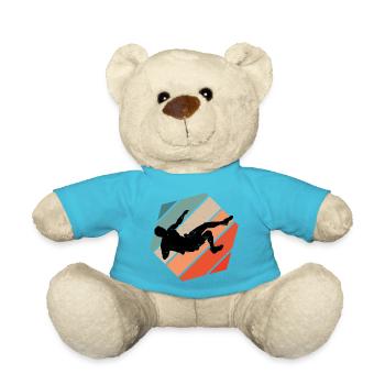 Bouldering Climber Men Bouldering Bouldering - Teddy Bear - atoll blue - Front