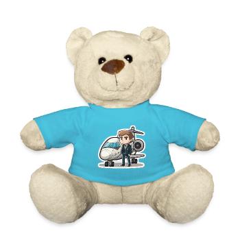 The Aviator - Teddy Bear - atoll blue - Front