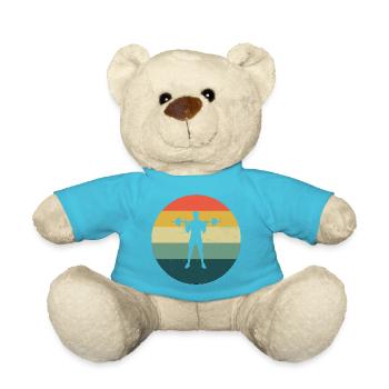 Hommes Femmes Fitness Musculation Haltérophilie - Nounours - bleu outremer - Devant