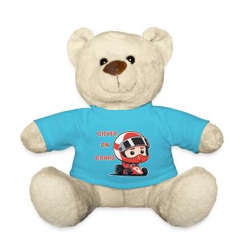 Oliver on board - Teddy Bear - atoll blue - Front