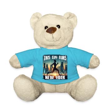 This guy runs Laufshirt - Teddy - Atollblau - Vorne
