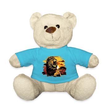 Majestätischer Löwe - Teddy - Atollblau - Vorne