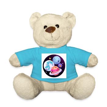 Kosmisches Abenteuer - Teddy - Atollblau - Vorne
