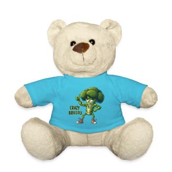 Crazy Veggies: Broccoli Calisthenics Pro Thumbs Up - Teddy - Atollblau - Vorne