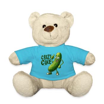 Crazy Veggies: Spiky Cuke Thumbs Up - Teddy Bear - atoll blue - Front