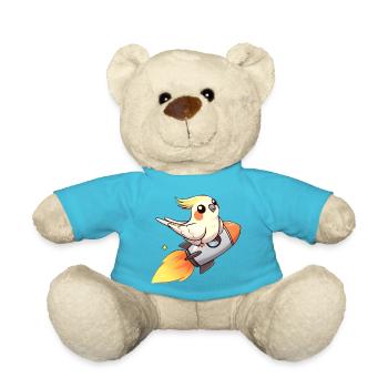 Cockatiel (18) - Teddy Bear - atoll blue - Front