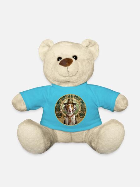 Jagdhund mit Hut - Teddy - Atollblau