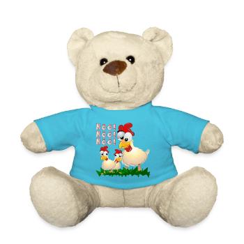 HÜHNER COMIC - NÖ - NEIN SAGEN - Teddy - Atollblau - Vorne