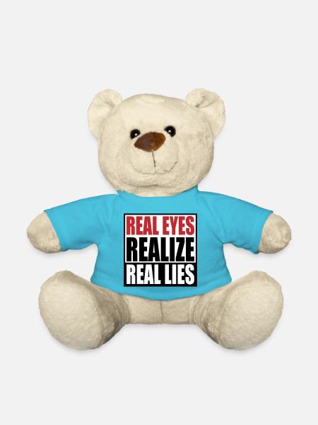 realize real eyes reall lies | Farben änderbar - Teddy - Atollblau