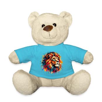 Lion - Teddy Bear - atoll blue - Front