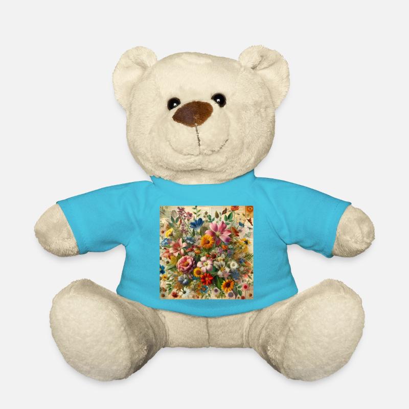 Blumen - Teddy - Atollblau