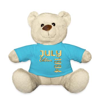 32nd Birthday July 1994 - Teddy Bear - atoll blue - Front