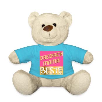 DREIFACH MAMA MUTTERTAG - Teddy - Atollblau - Vorne