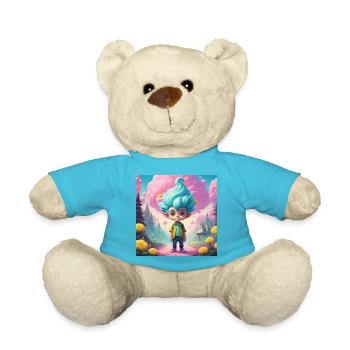 Goblin in the Fairytale Forest - Teddy Bear - atoll blue - Front