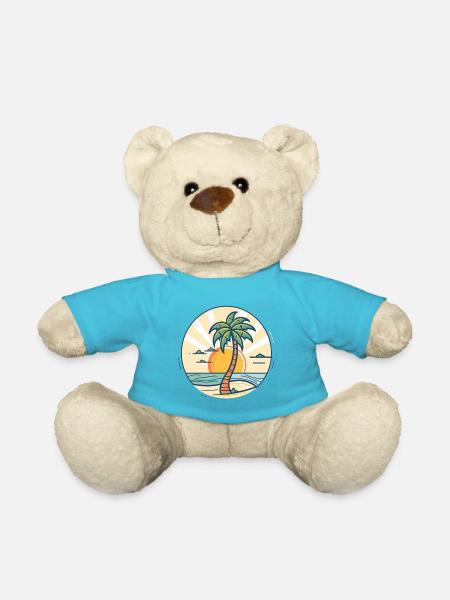 Sonnenuntergangs Palmeninsel - Teddy - Atollblau