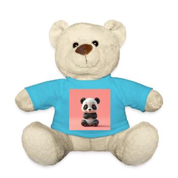 Panda mit Cartoon-Effekt - Teddy - Atollblau - Vorne